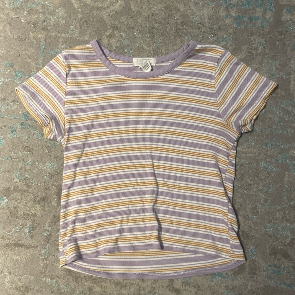 Full Tilt Striped Ribbed Knit Top